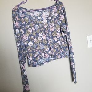 Mossimo floral crop top